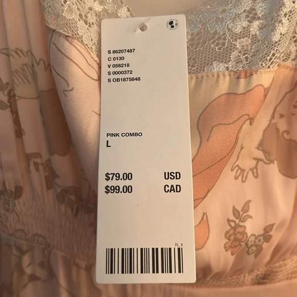 NWT Kimchi Blue | Urban Outfitters Trudy Lace-Trim Floral Midi Dress - Picture 5 of 9